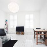 Schemat för att skapa inredningen i vardagsrummet i stil med minimalism