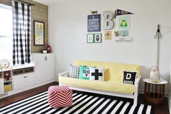 The way to decorate the sofa - eclectic