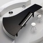 Table-piano para sa isang orihinal na panloob