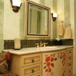 Ethno style bathroom cabinet