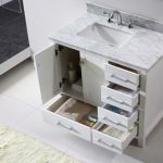 Sliding drawers are very convenient for use in the bathroom