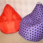 Bright bean bags with your own hands