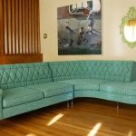 Turquoise modular sofa