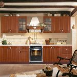 Wooden kitchen in country style