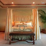 Wrought iron canopy bed
