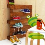 Shoe shelf from the pallet