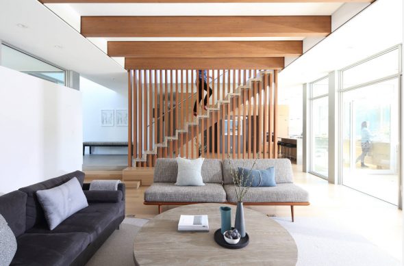 Gray sofas for a modern living room