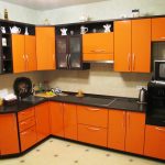 Orange plastic kitchen