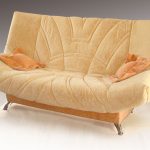 Sand velor sofa