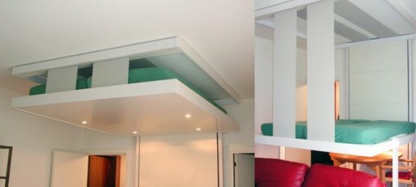 Ceiling bed