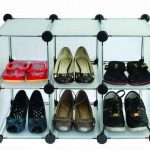 Glass shoe shelf