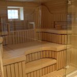 Drewniane urządzenie do sauny