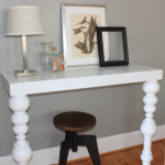 White console table with ready legs