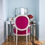 Brilliant makeup table with a bright chair