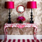 Flower console table
