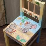 Decoupage baby chair