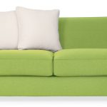 Sofa for a daily sleep in green