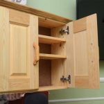 Paneled cabinet for kitchen from solid pine