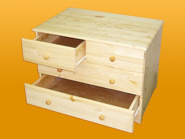 Drawers from furniture board