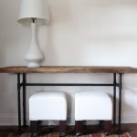 The console table will perfectly fit into the interior in an industrial style.