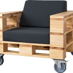 Armchair of pallets with his own hands