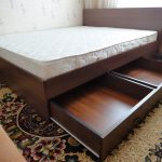 Bed with drawers with their own hands