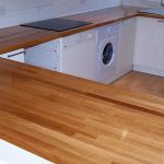 Kitchen worktop from solid oak