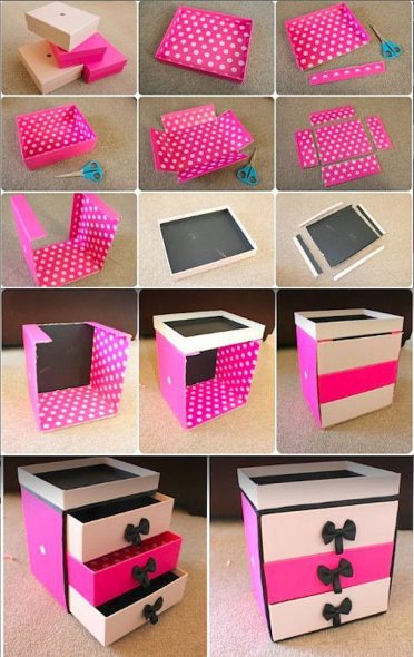 Cardboard mini chest