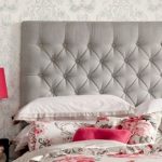Soft headboard with upholstery