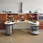 Very unusual design of the kitchen