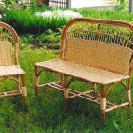 Wicker chair and chair