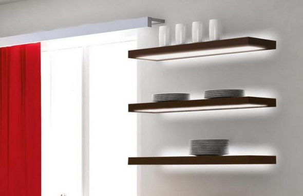Shelf with hidden fasteners