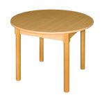 Simple round table in the kitchen