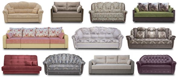 Variety of sofas