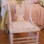 Pink chair decorated using decoupage technique Tenderness