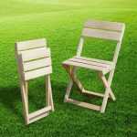 Self-made wooden folding chairs