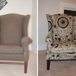 Old chair in new upholstery