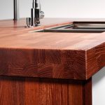 Wooden kitchen worktop