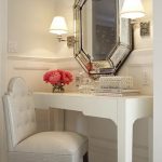 Dressing table and mirror with light