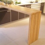 Meja kayu lipat yang selesa