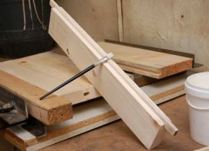 Making boards with grooves and slats