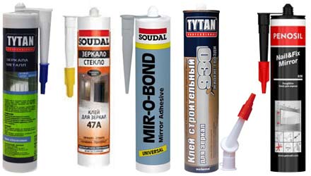 Types of glue for mirrors