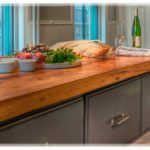 Reliable wooden tabletop for kitchen island