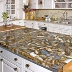 Unusual solution for kitchen countertops