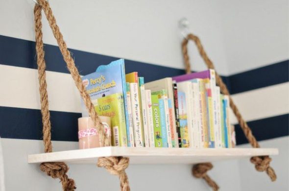 Book hanging shelf