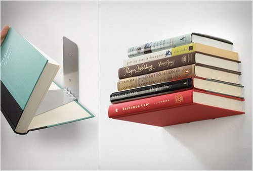 Shelf invisible for books