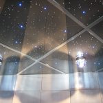 Starry sky on a mirrored ceiling