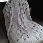 White children's blanket with a beautiful pattern