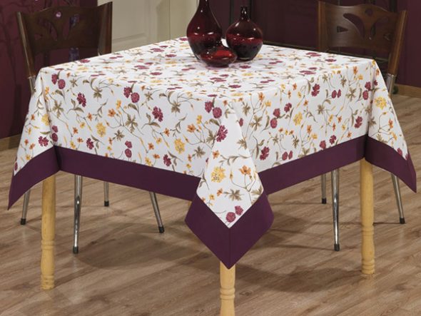 Tablecloth para sa square table