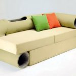 Sofa with a frame made of pipes with their own hands